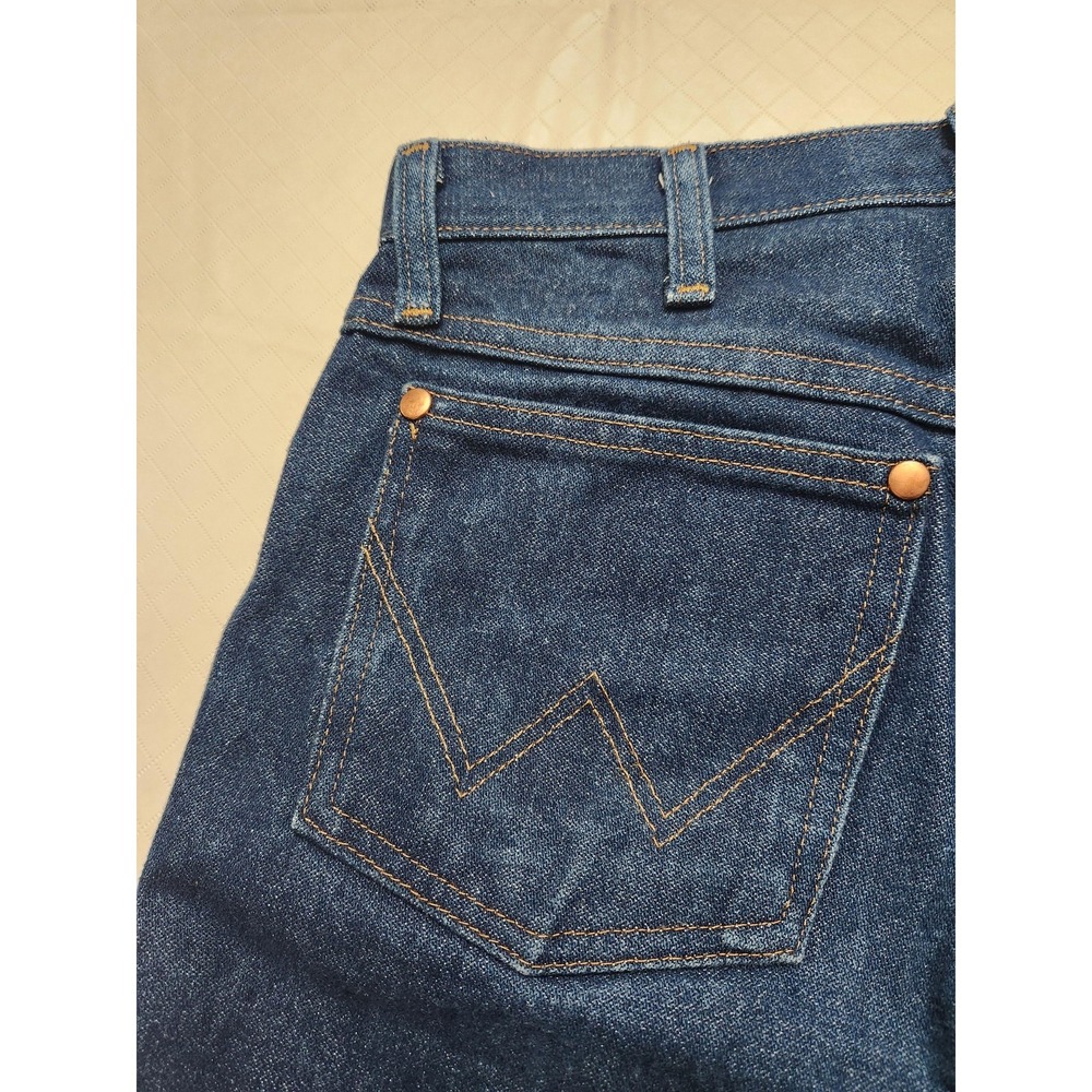 Wrangler 13MWZ Cowboy Cut Jeans Mens 30x30 Blue Straight Leg Dark Wash Denim - Picture 10 of 10
